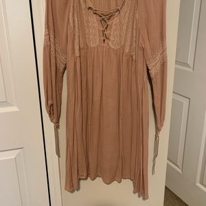 Dusty Rose Flowy boho dress